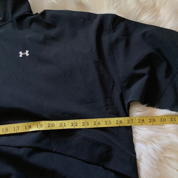 NWT Under Armour Women's Black Lightweight Quarter Zip Pullover Jacket Large UA - Picture 10 of 11